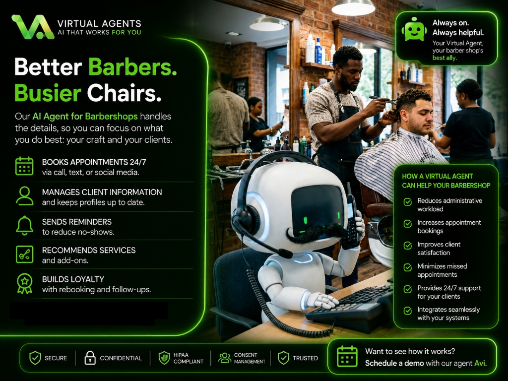 AI Agent for Barbershops - Better Barbers. Busier Chairs.