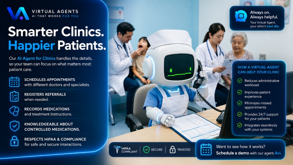 AI Agent for Clinics - Smarter Clinics. Happier Patients.